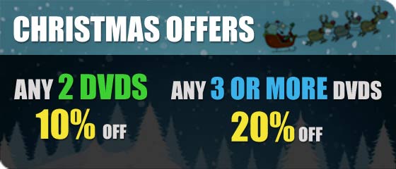 Christmas Offer - buy 2 DVDs get 10% off, but 3 or more DVDs get 20% off