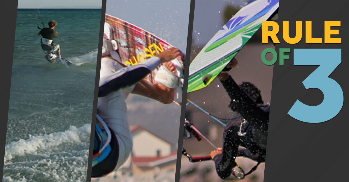 The Rule of Three Kitesurfing Motivation Progression Sports